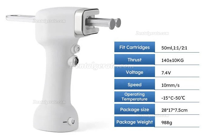Tragbare elektrische Dental Abformmaterial Applikationspistolen/ Dosierpistolen 1:1/2:1, 50 ml